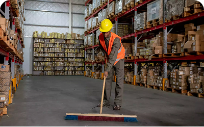 Warehouse cleaning
